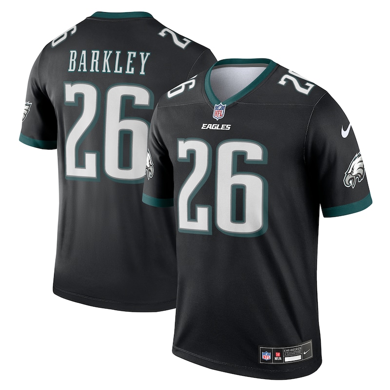 None Saquon Barkley Record-Breaker PHI Eagles Premium Jersey