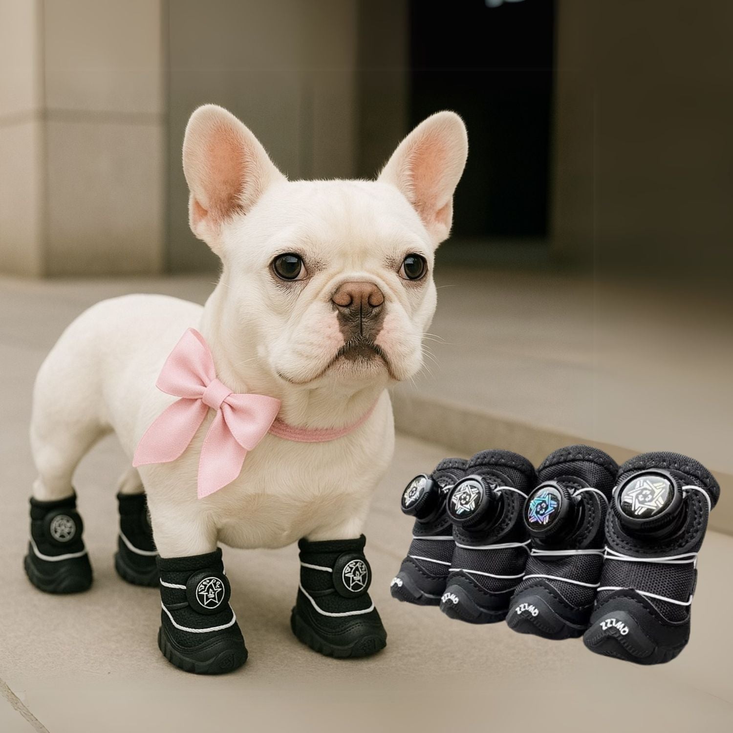 French Bulldog Furtrek Frenchie Winter Running Shoes – Non Slip Dog
