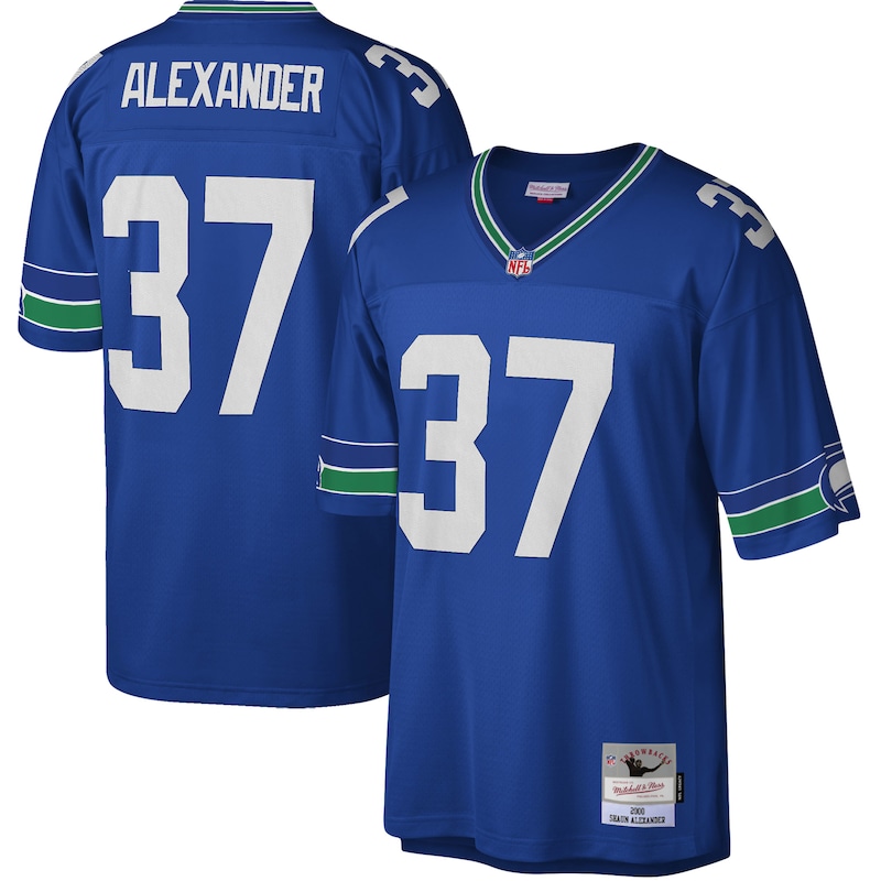 None Shaun Alexander Seattle Seahawks Fan Favorite Team Authentic J...