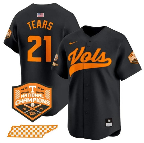 Men's None Black 2024 embroidered Kavares Tears #21 game jersey Jersey