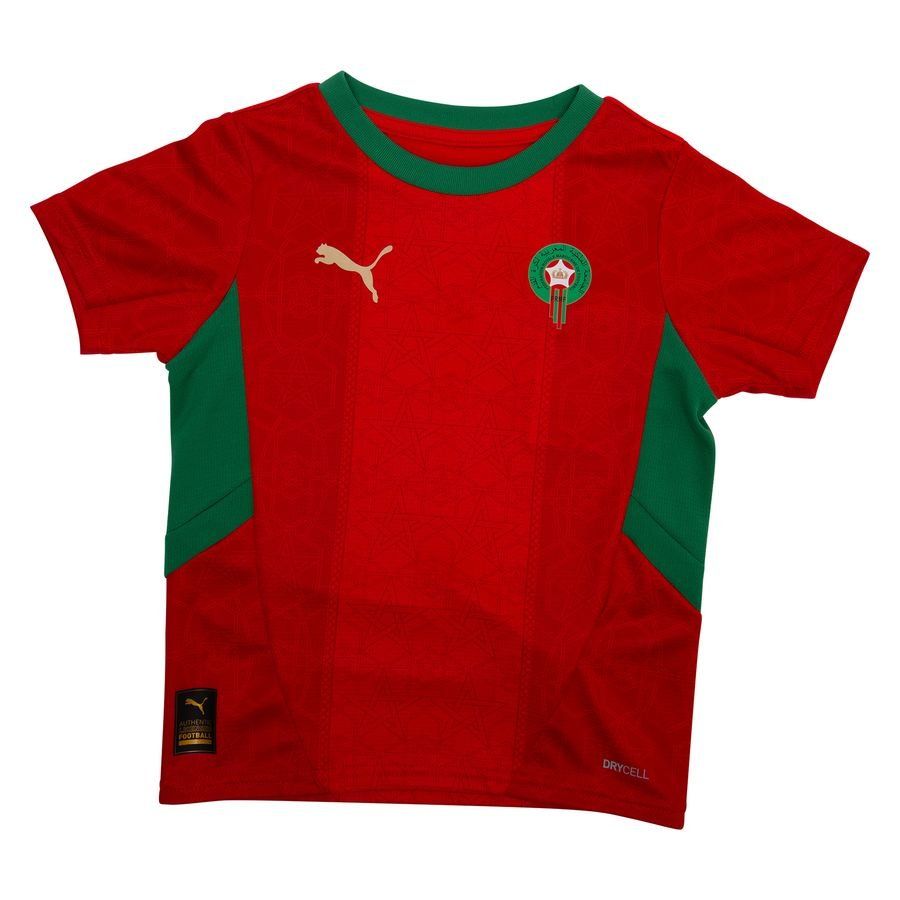 Morocco Home Shirt 2024/25 Africa Cup Of Nations 2025 Mini Kit Kids