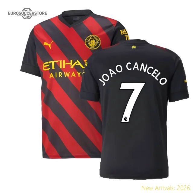 Premium 2022-2023 Man City Away Shirt JOAO CANCELO Official 7
