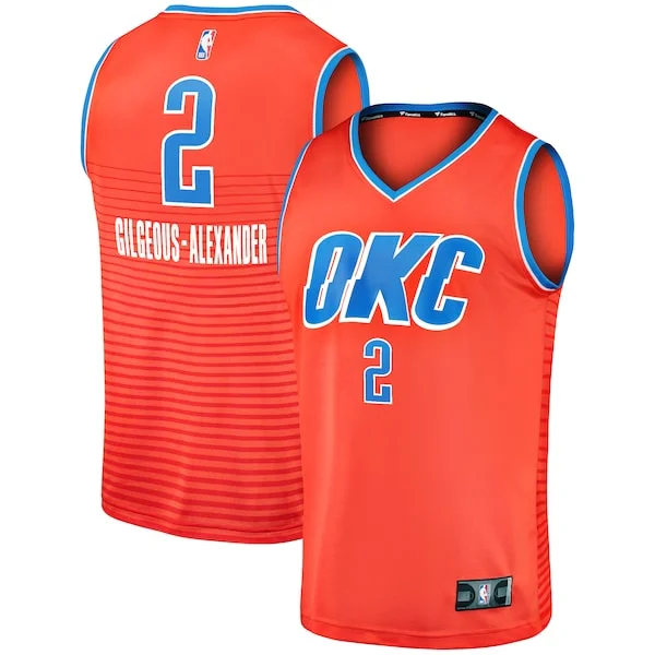 Shai Gilgeous-Alexander OKC Replica Jersey - classic top-tier - Orange