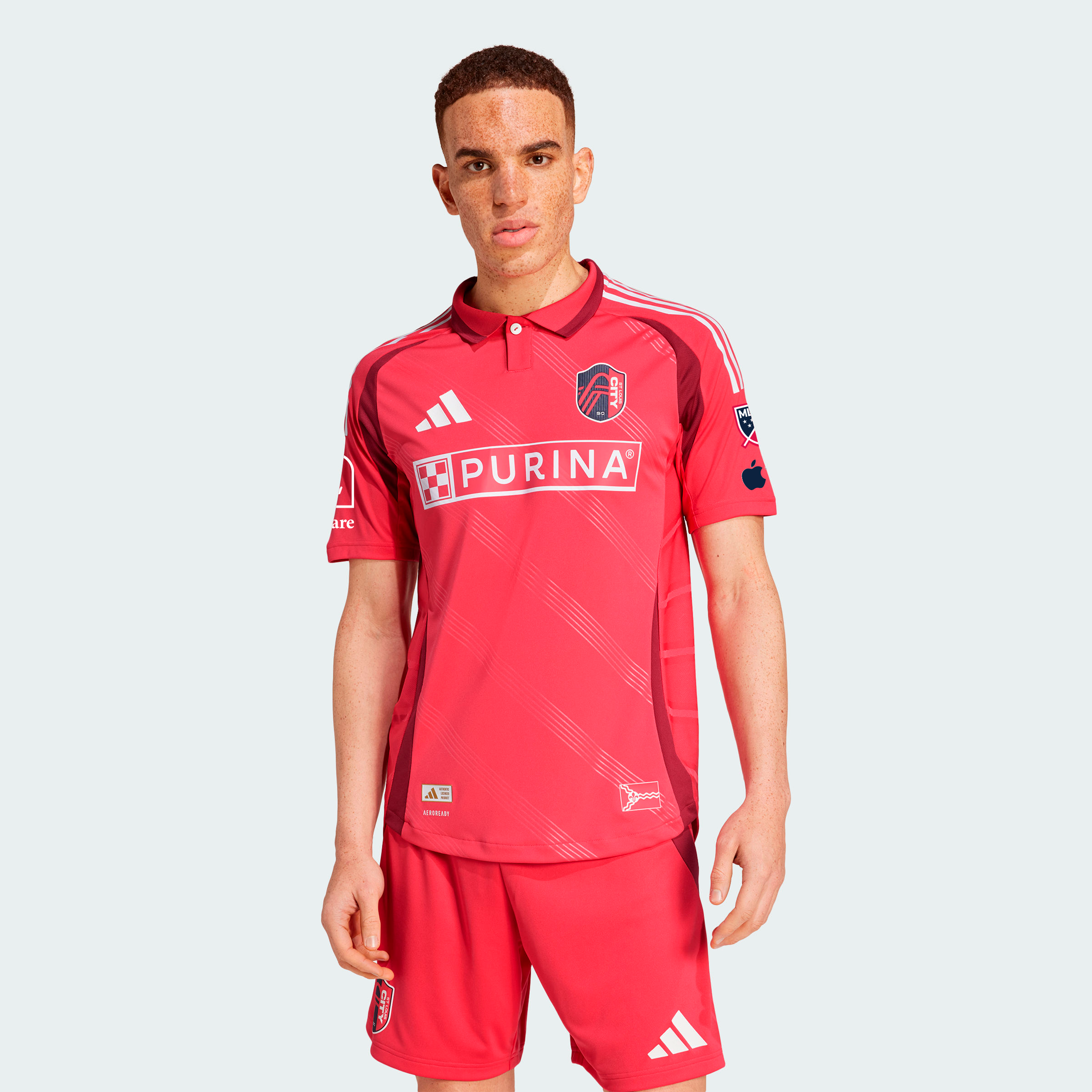 [SJH] St. Louis CITY SC 2025 Forever CITY Red On-Field Authentic Jersey - Red