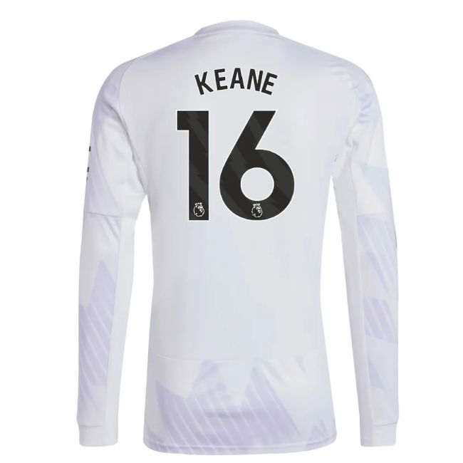 Match Quality Football Man Utd Long Sleeve Away Shirt Keane #16 Mo...