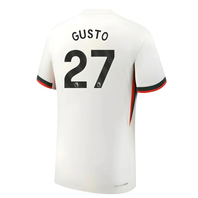Chelsea 2025-20 Away Shirt Gusto #27 L S