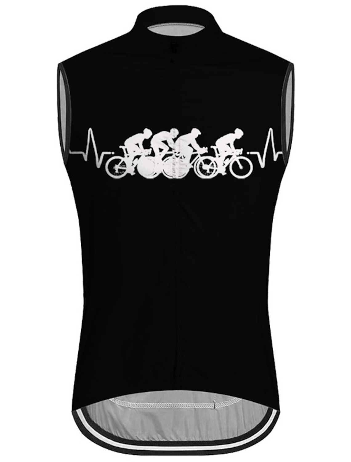 Men's Cycling Vest Cycling Jersey Graphic Funny Sleeveless Bike Vest / Gilet Jersey Top with 3 Rear Pockets Mountain Bike MTB Road Bike Cycling Quick Dry Back Pocket Moisture Wicking Breathable Sports