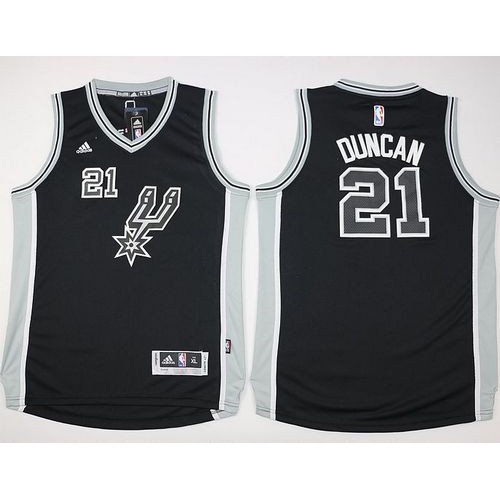 Black LAC Antonio Spurs #21 Jersey NBA Fan Apparel Game Day Wear
