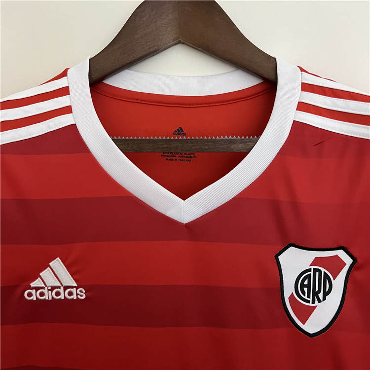 Durable River Plate 2324 Away Red Soccer Jersey Footbal Shirt