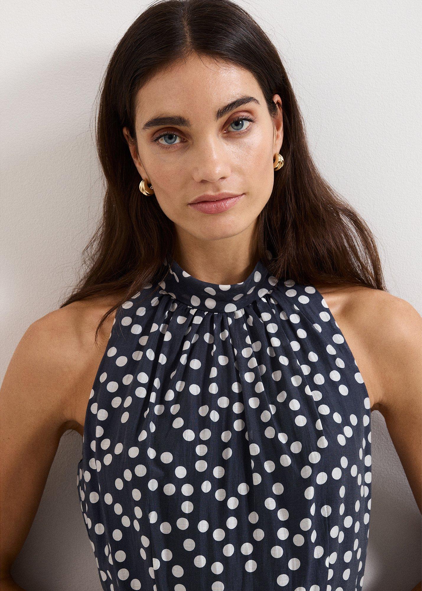 Nita Navy Spot Maxi