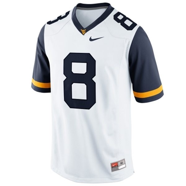 Youth College Football Power #8 Karl Joseph White Pro-level Jersey