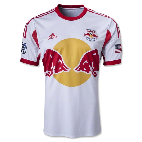 13-14 Red Bulls 16 LADE Home White Soccer Jersey Shirt - Official