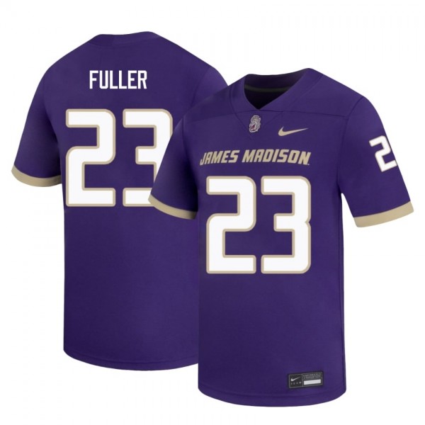 Men Top Program #23 Jordan Fuller Purple White Authentic Jersey