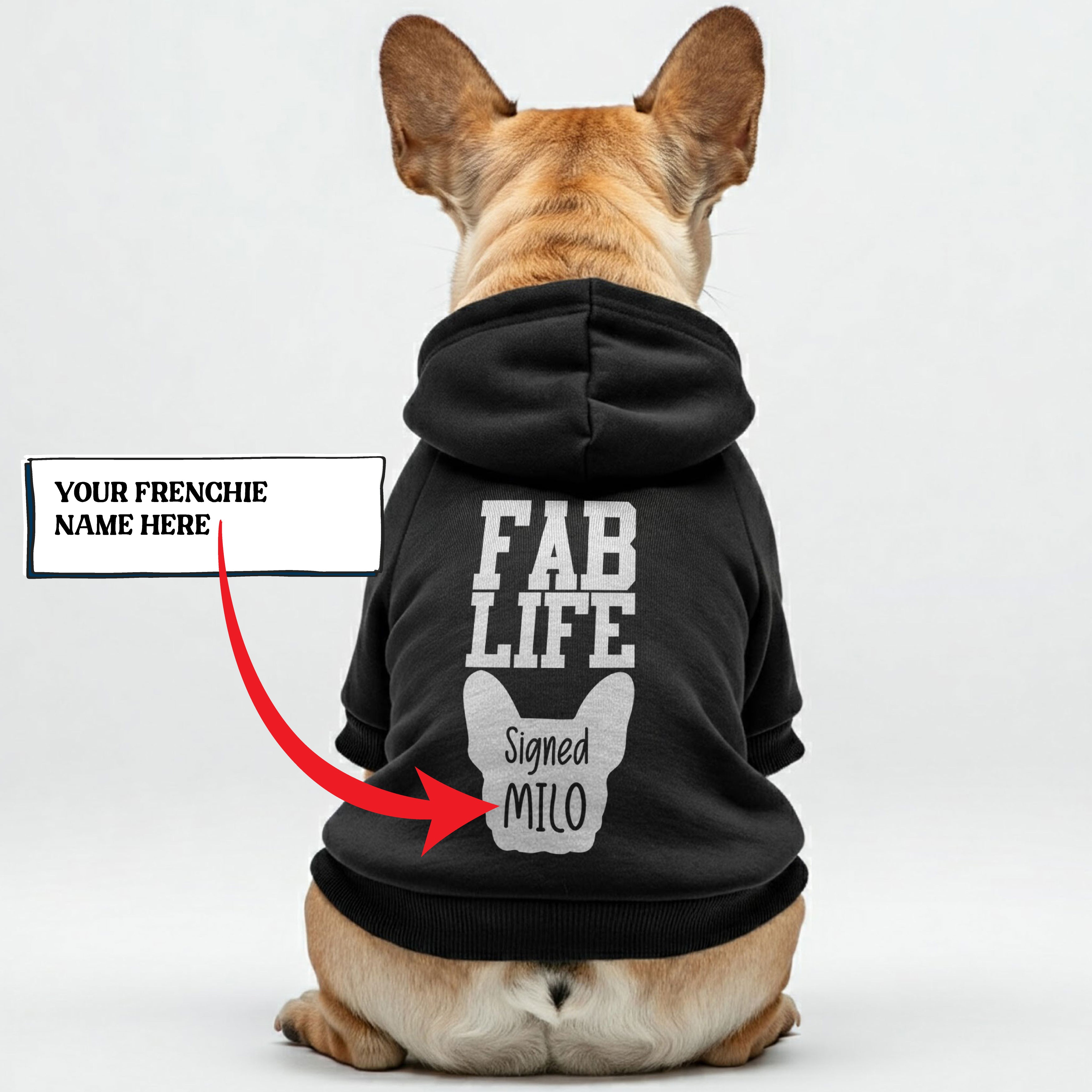 Stylish Personalized French Bulldog Hoodies With Funny Quotes And Cus...