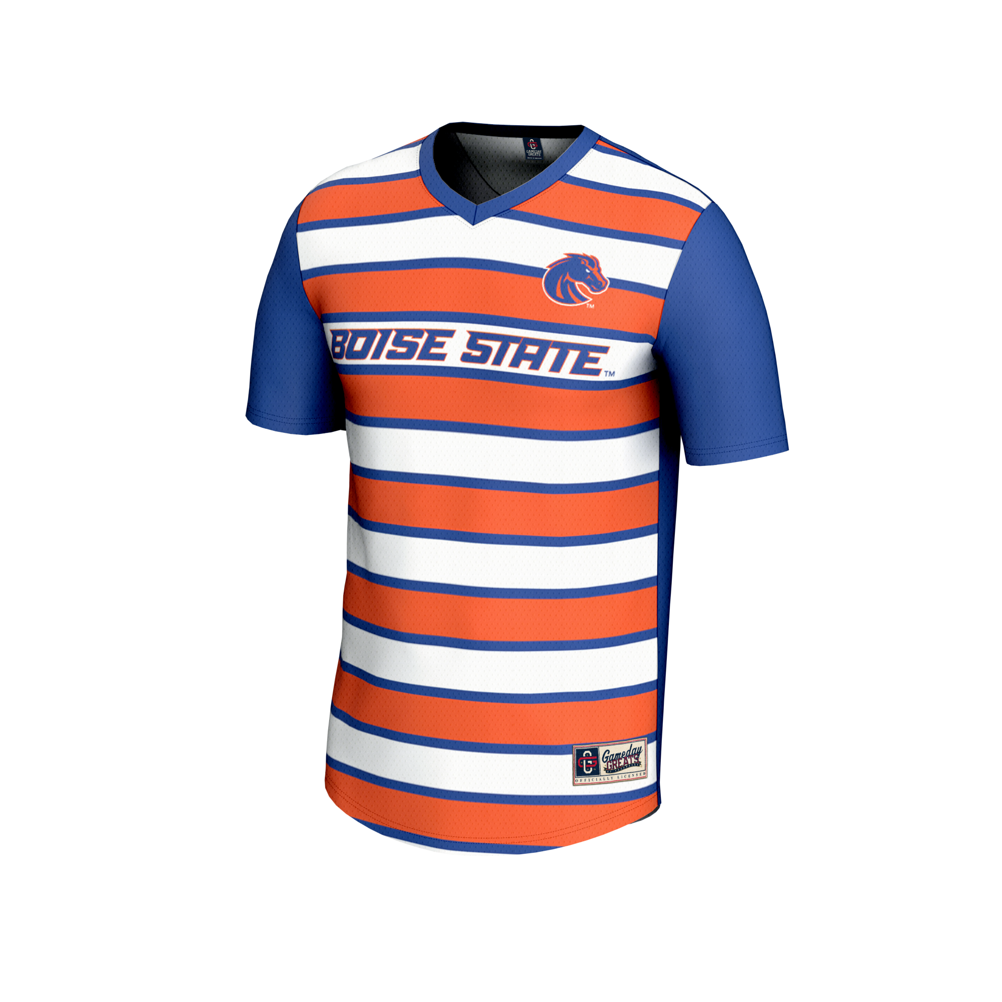 [LK] Boise State Broncos GameDay Greats Unisex Lightweight Collegiate #1 Soccer Fashion Jersey - Royal