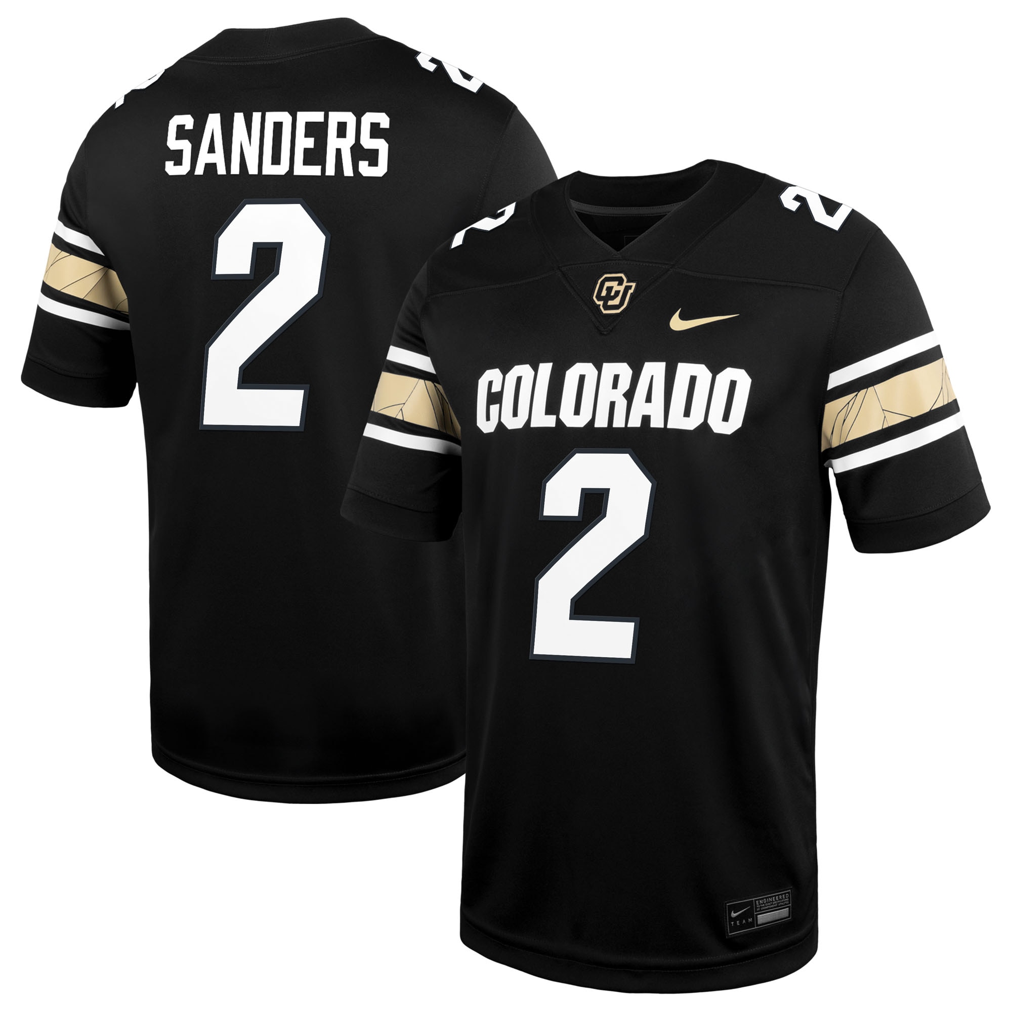[NJP] Women's Shedeur Sanders Colorado Buffaloes Alternate Alumni Game Jersey - Black