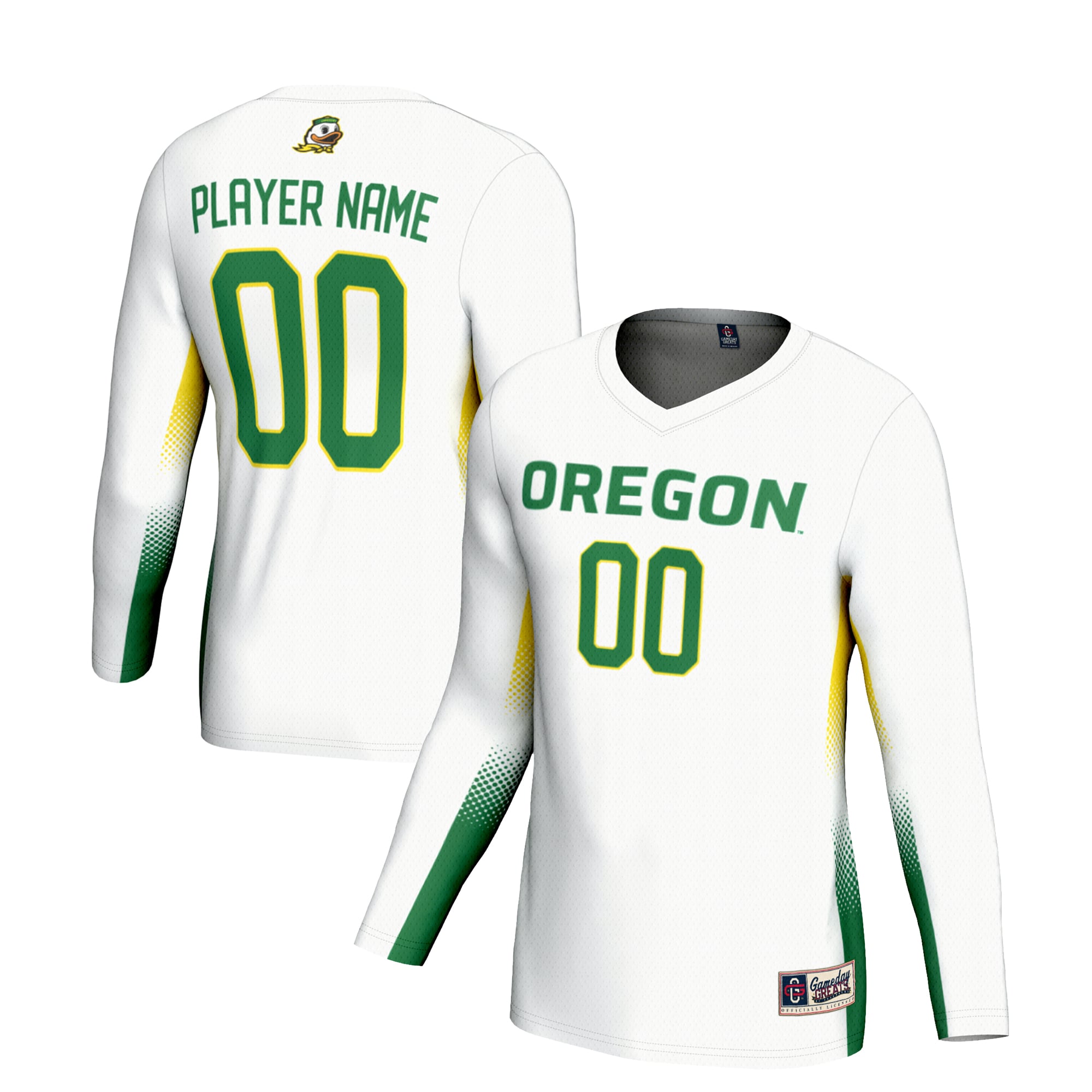Oregon Ducks GameDay Greats Youth NIL Lightweight Volleyball Jersey - White