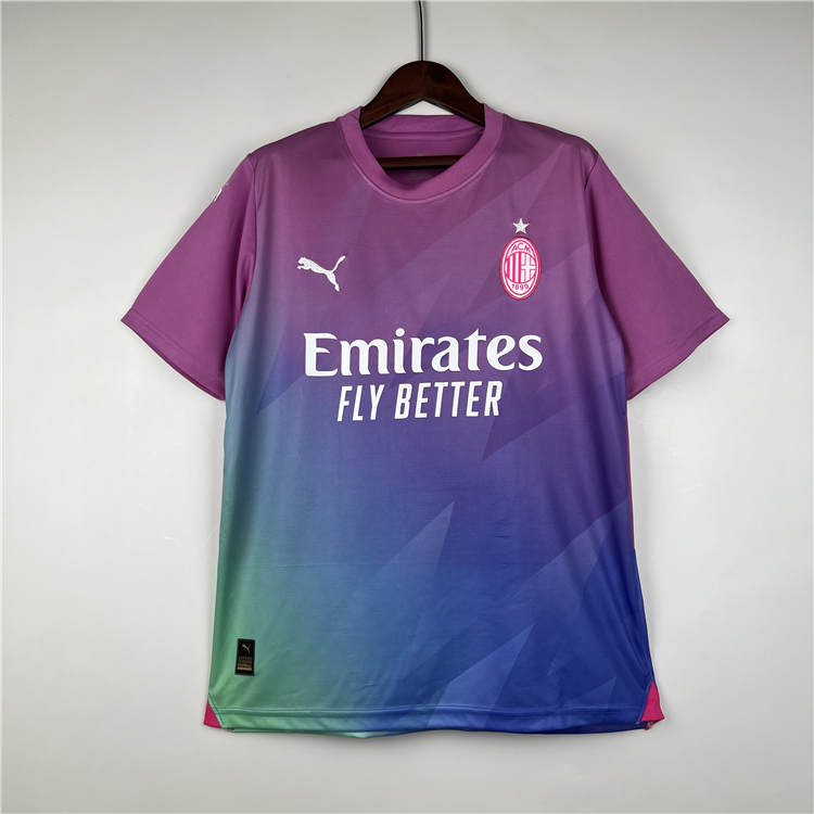 Quick Dry AC Milan 2324 Third Soccer Jersey Football Shirt
