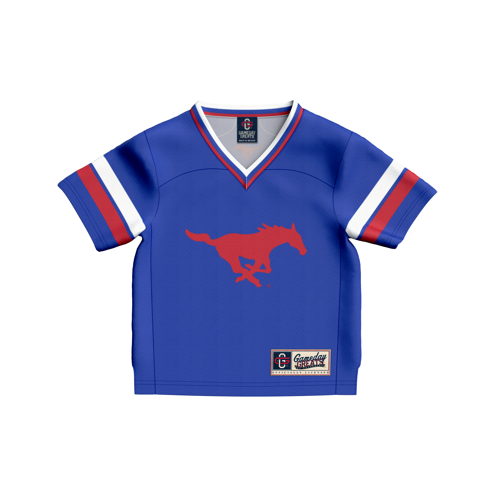 #1 SMU Mustangs GameDay Greats Toddler Lightweight Collegiate Football Fashion Jersey - Royal