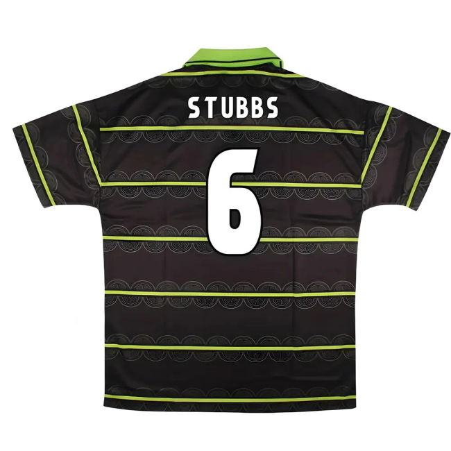 1998-1998 Celtic Professional Away Away Stubbs 6 - Retro Player