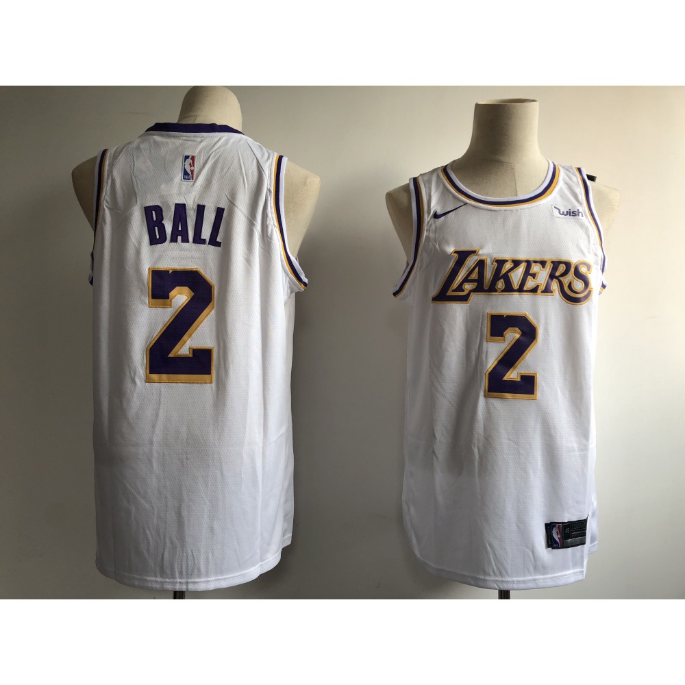 Fan Favorite Value Men's Lakers #2 Lonzo White Basketball Jersey