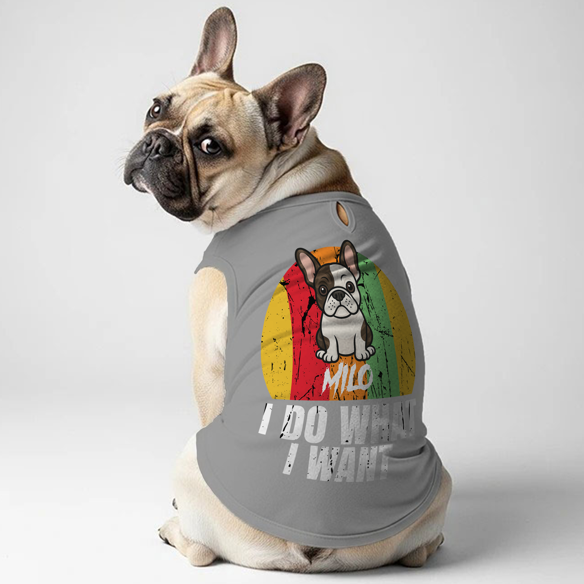 Cozy I Do What I Want - Personalized Frenchie Shirt | Custom Dog T-sh...