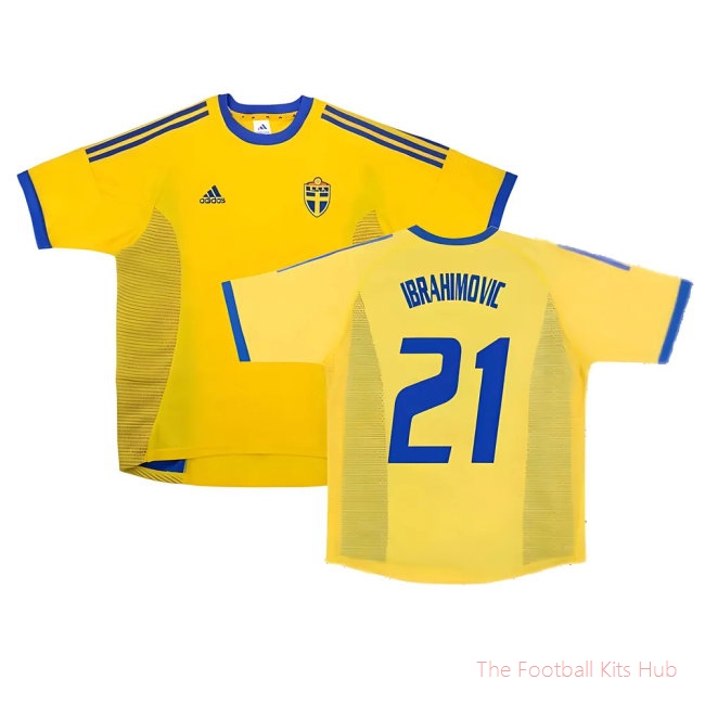 Sweden 2002-03 Home Shirt ((Very Good) S) (Ibrahimovic 21)