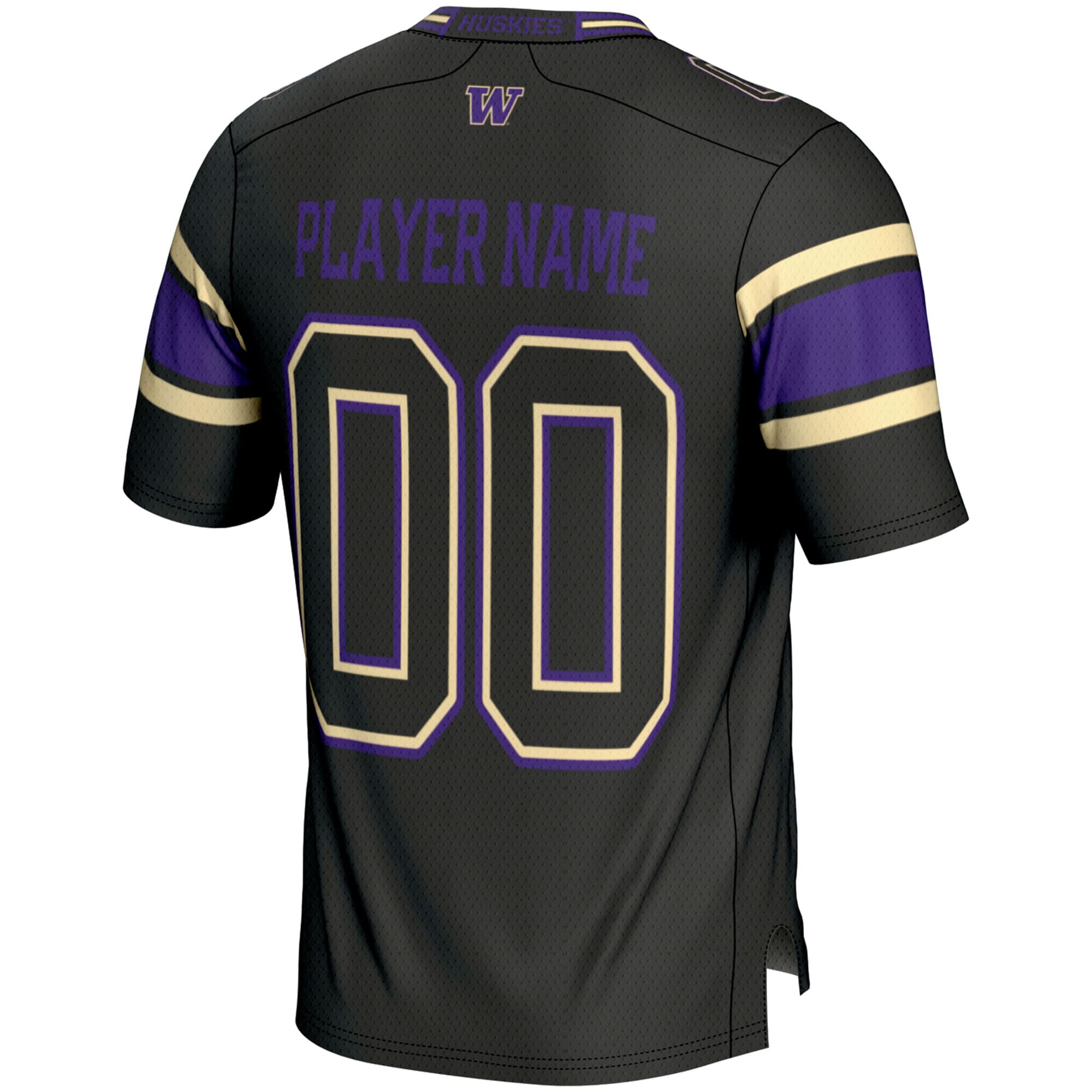 Washington Huskies GameDay Greats Youth NIL Pick-A-Player Football Jersey - Black