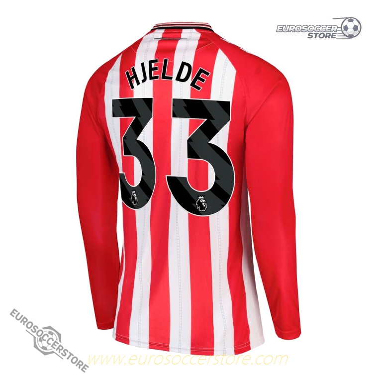 Sunderland 25-26 Home Long Sleeve Jersey with HJELDE 33