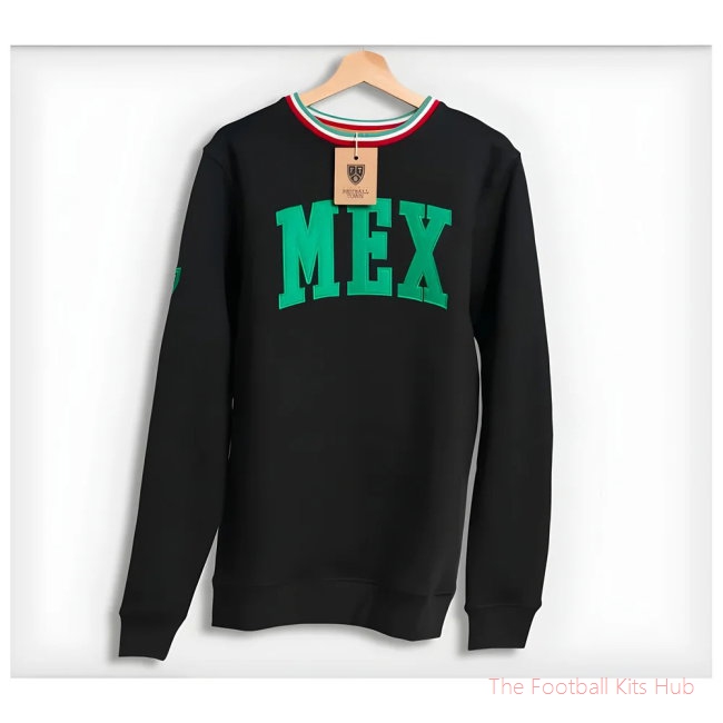 Men Mexico Retro Football Sweatshirt (Black)