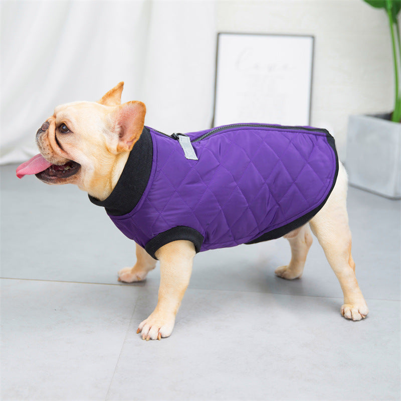 Vest With Leash Ring For French Bulldog (wj14) Summer Wear