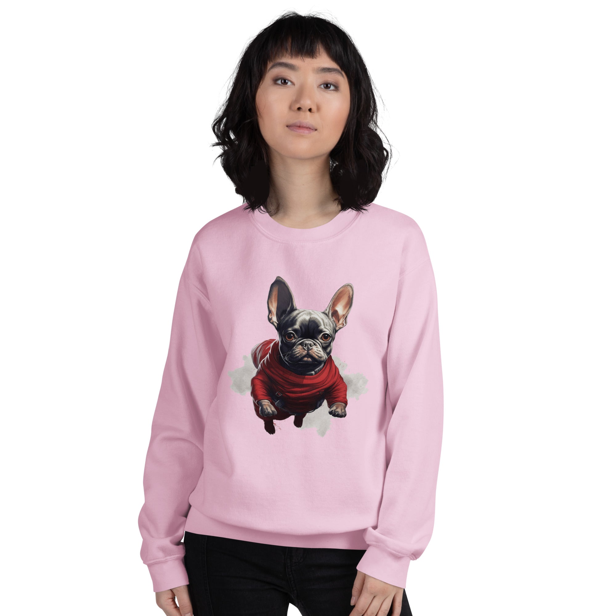 Premium Frenchie Charm Unisex Sweatshirt: Warm And Trendy Wear For Do...