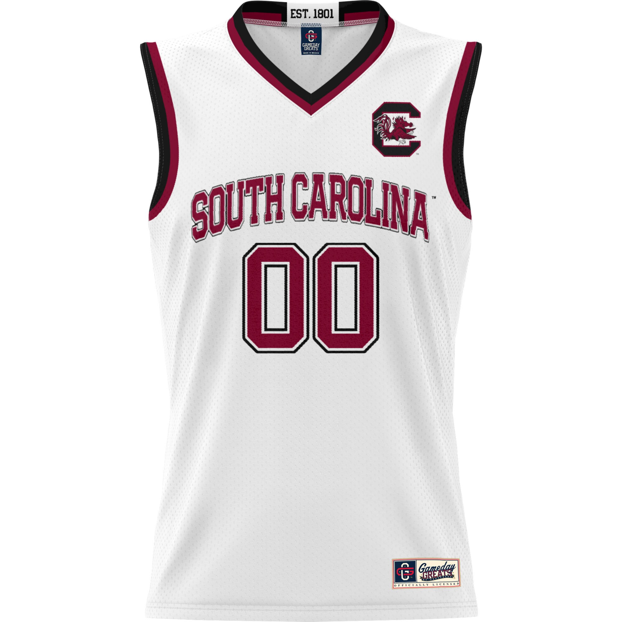 [DDG] South Carolina Gamecocks GameDay Greats Unisex Lightweight NIL Pick-A-Player Women's Basketball Jersey - White