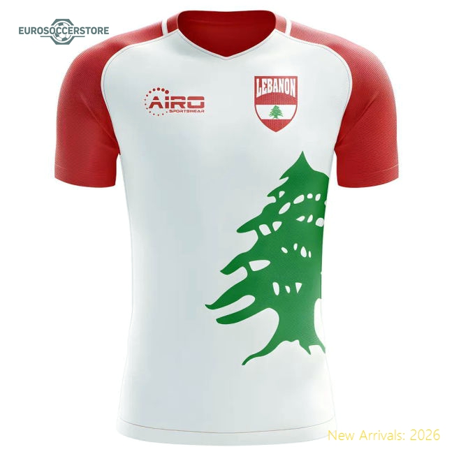 2025-2026 Lebanon Home Fan Version Womens Shirt For Match Day