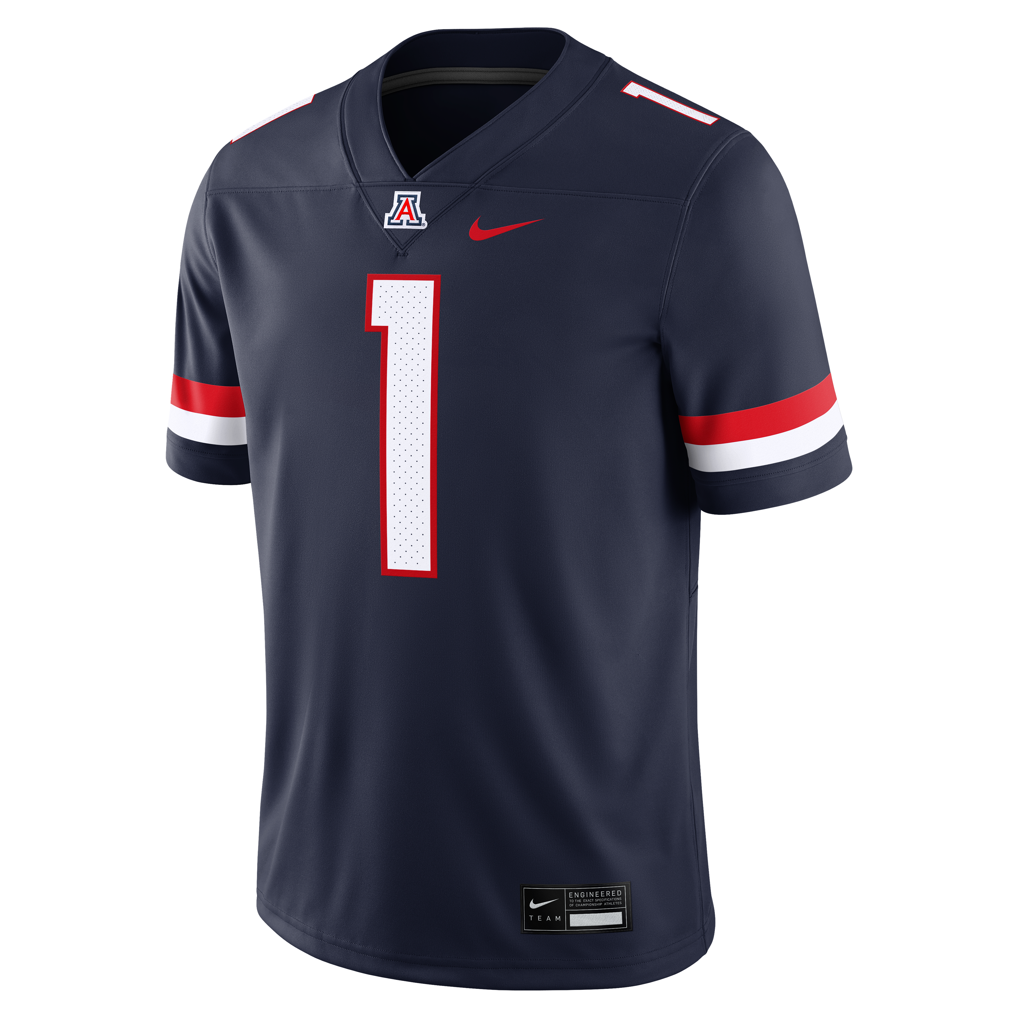 Men's #1 Navy Arizona Wildcats Home Game Football Jersey