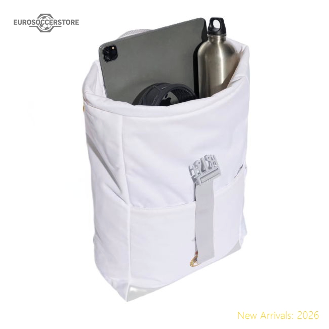 High-Quality Official 2025-2026 Real Madrid Backpack (White)