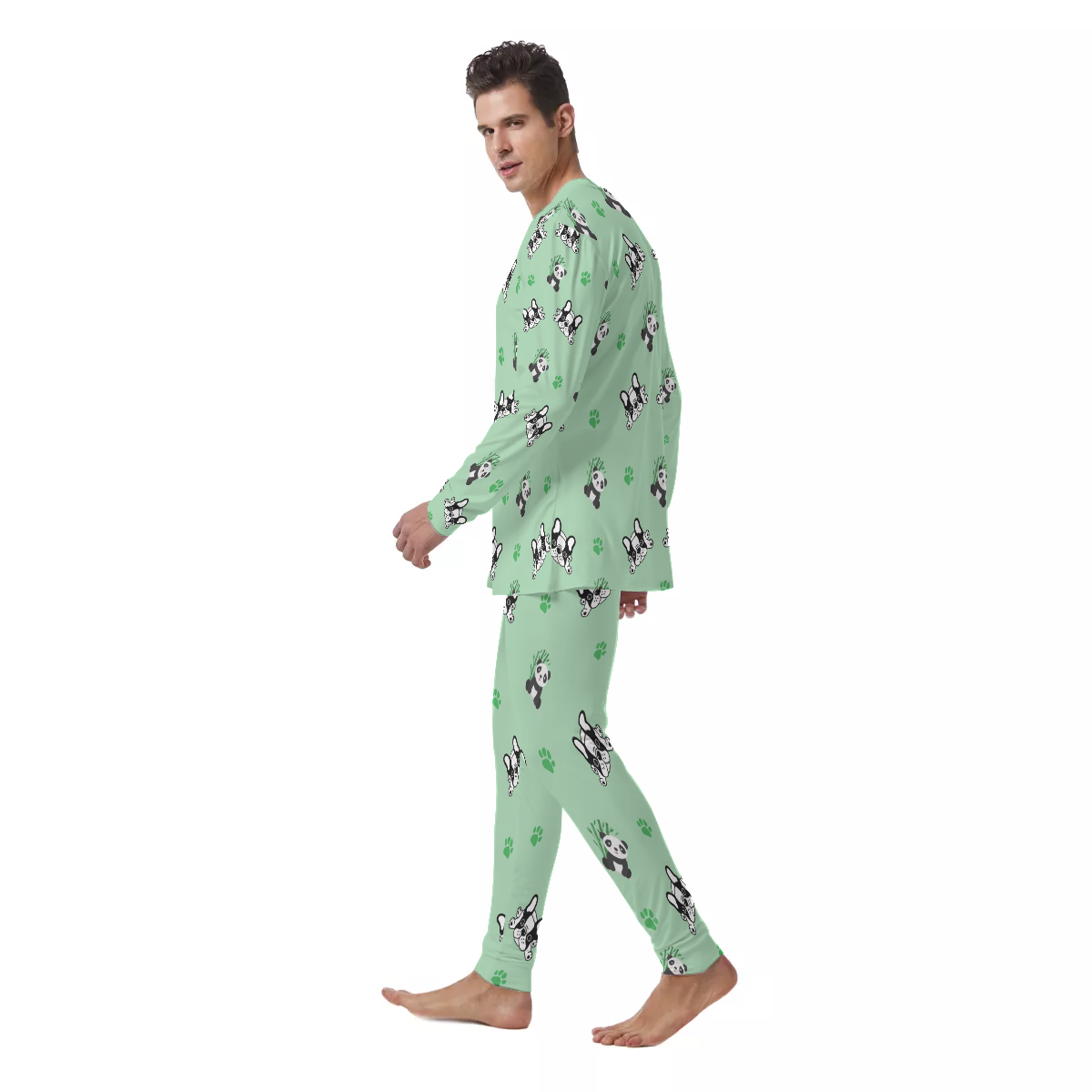 French Bulldog Rocky - Safe Men's Pajamas Pet Gear | Vet-recommended