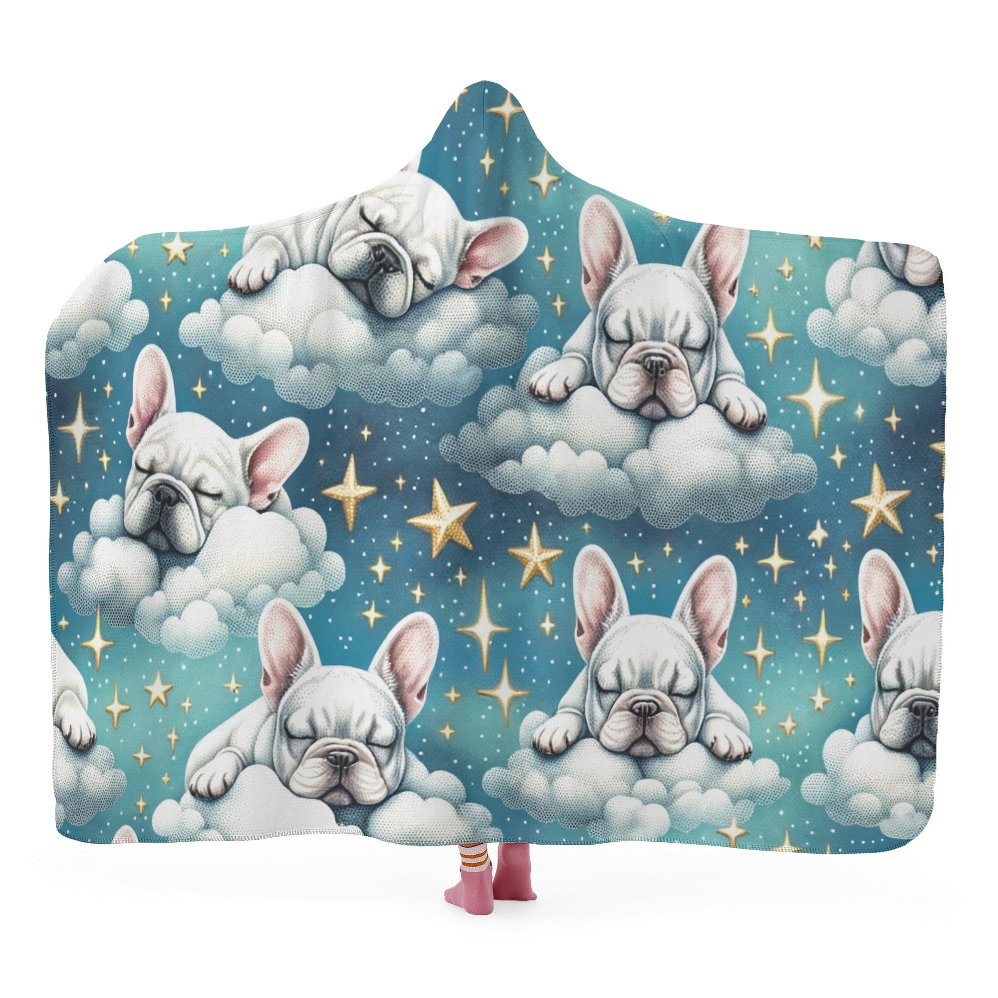 Bruno - Premium Hooded Blanket Frenchie Themed Wear | Trendy Style