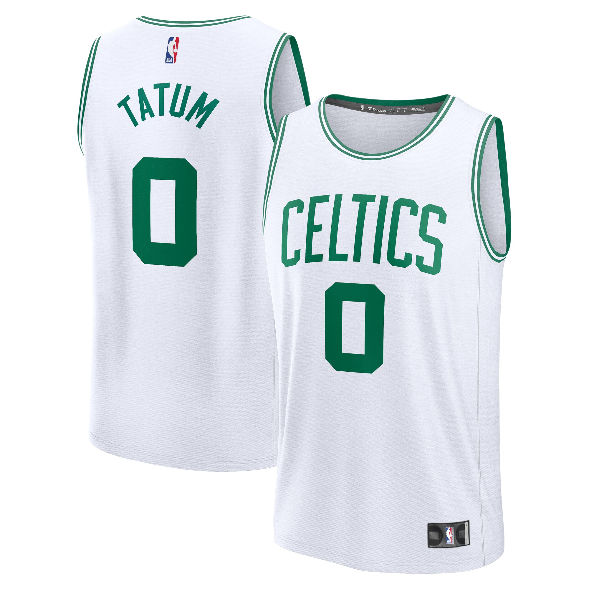 [LK] Jayson Tatum #0 Boston Celtics Youth Fast Break Replica Player Jersey - Association Edition - White