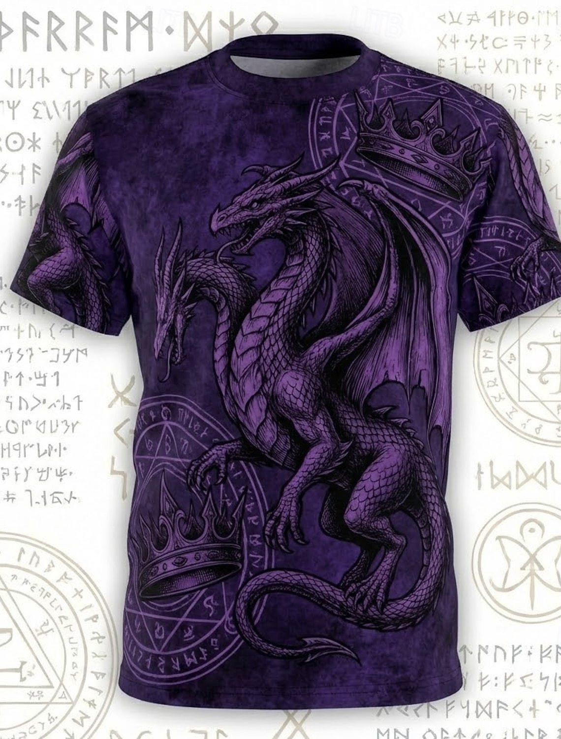 Howling Wolf Full Moon Forest 3D Graphic T Shirt Mens Purple Blue Tie Dye Nature Wildlife Short Sleeve Tee Clothing Apparel S M L XL XXL XXXL
