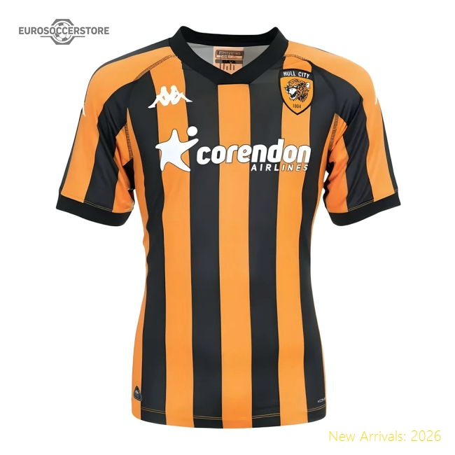 Hull City Home Kit 2024-2025 Fan Style Jersey Stadium Approved