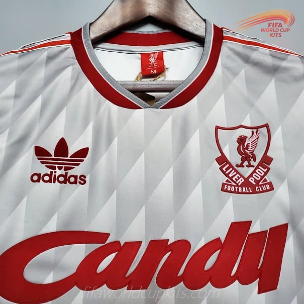 Liverpool 89-91 Away Grey Football Kit