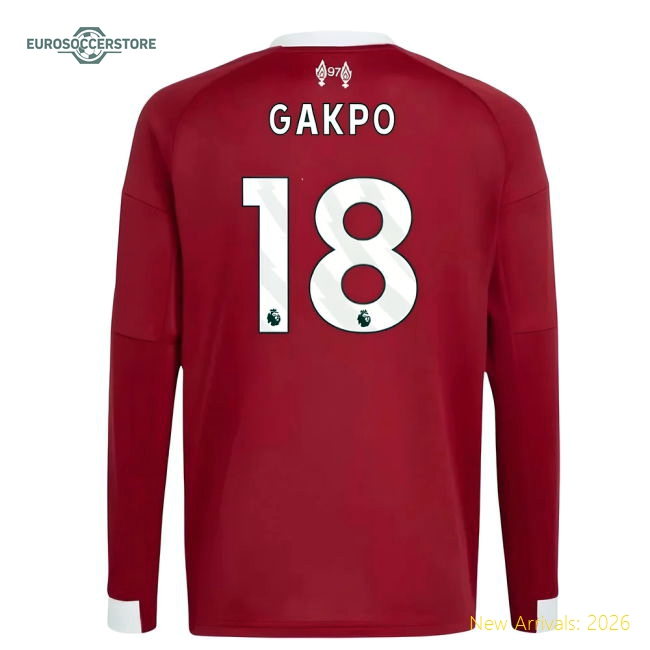 Soft Kids Liverpool Gakpo Jersey 2025-2026 Soft-touch Climacool