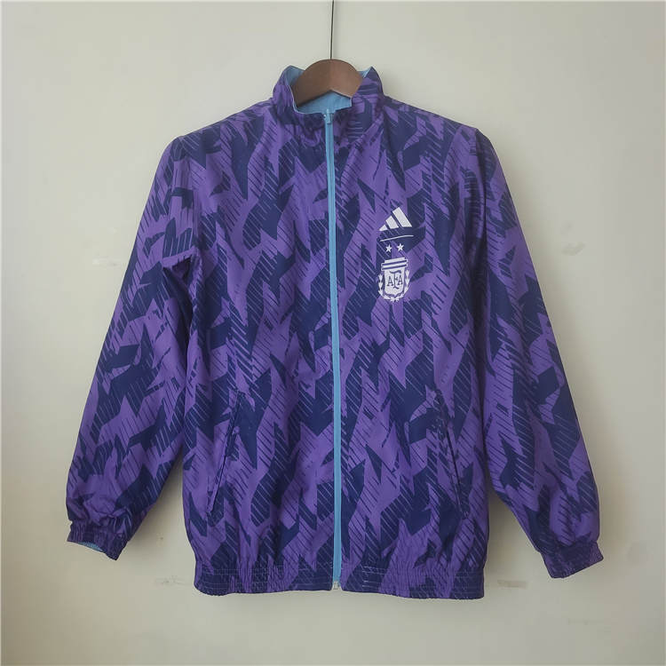Argentina World Cup 2022 Purple Windbreaker Jacket - World Cup