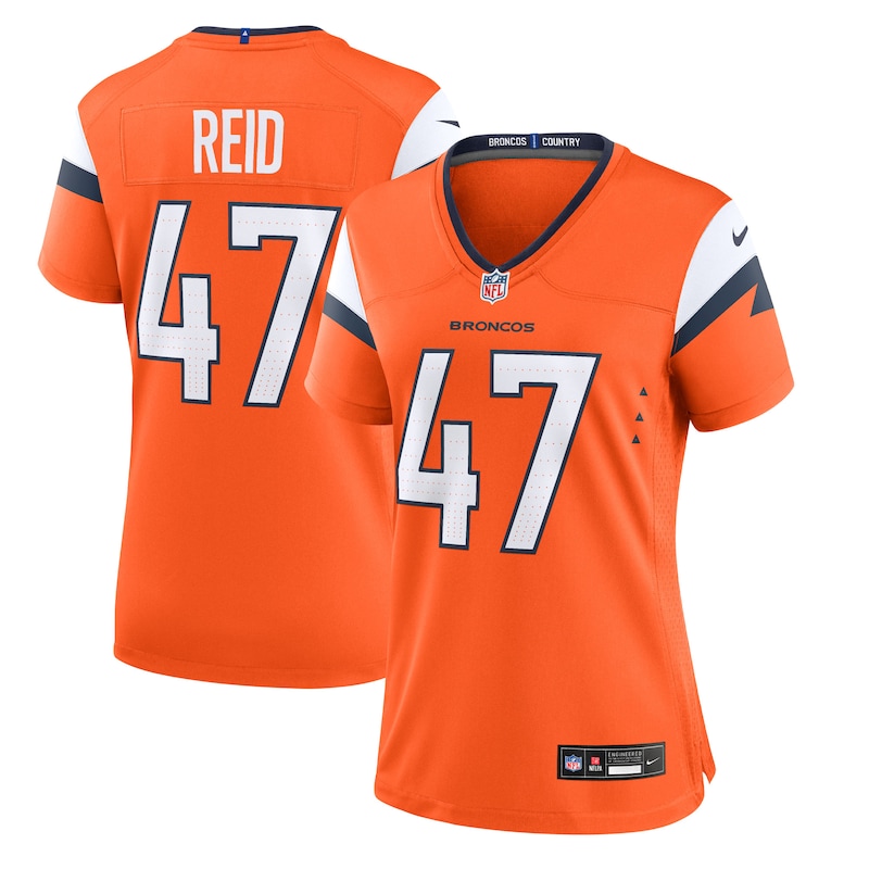 None Karene Reid Denver Broncos NFL Team Authentic Jersey Game Day Wea