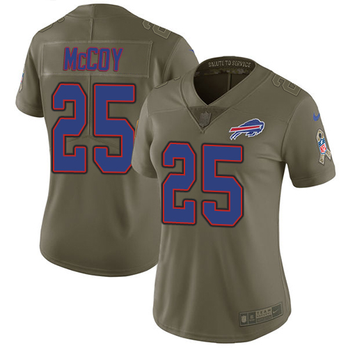 Authentic BUF Bills NFL #25 LeSean McCoy Limited Team Color Jersey