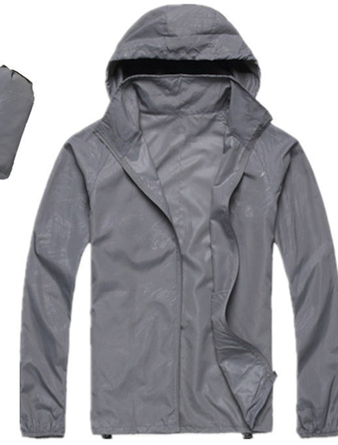 Women's Men's Waterproof Hiking Raincoat UPF 50+ UV Sun Protection Zip Up Hoodie Long Sleeve Fishing Running Jacket Windbreaker Summer Outdoor Windproof Sunscreen UV Resistant Jacket Top Climbing