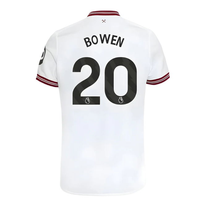 West Ham Away Football Shirt 2023-20 Season BOWEN 20 M S Kids
