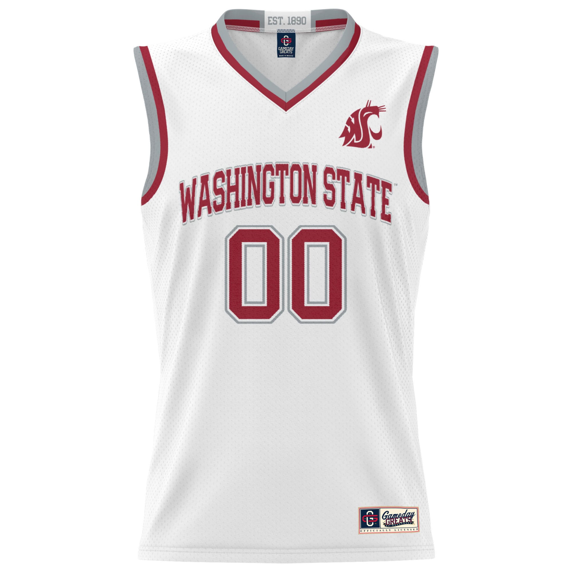 [DDG] Washington State Cougars GameDay Greats Youth NIL Pick-A-Player Men's Basketball Jersey - White
