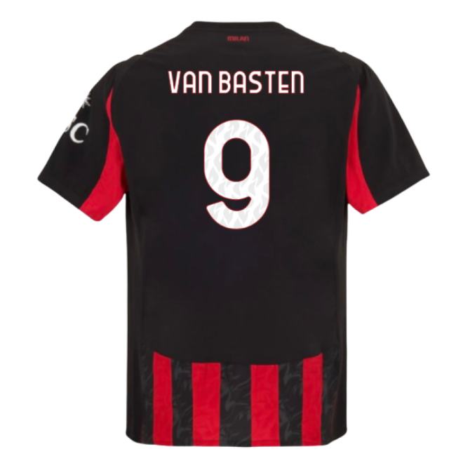 Dedicated Acm Ac Milan Authentic Home Shirt Van Basten #9 Authenti...